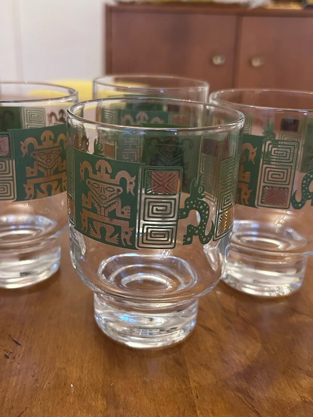 Andes Pattern Federal Rocks Glasses Set of 4